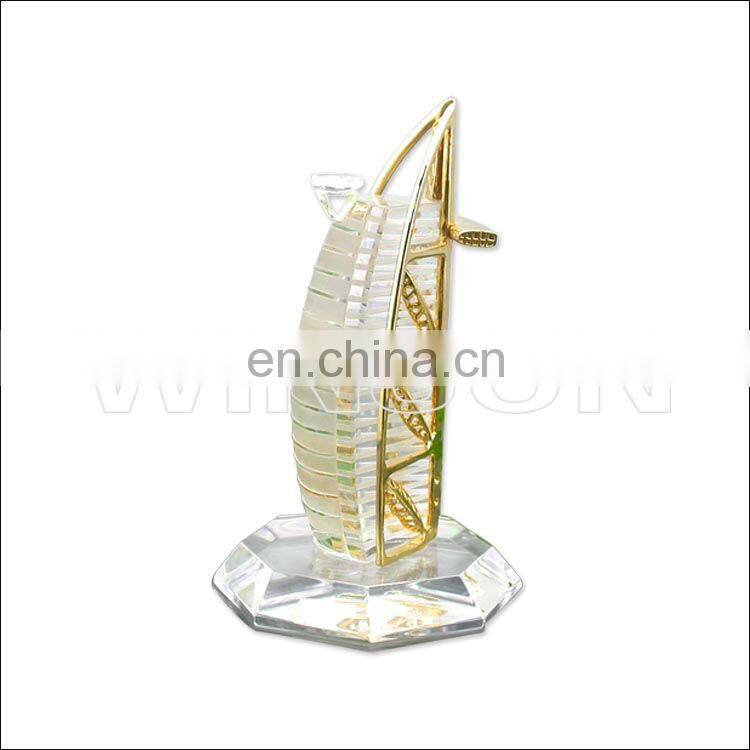 Elegant metal souvenir as table decoration