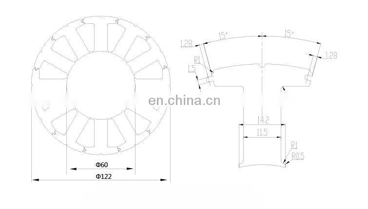 130mm generator stator winding rotor stators lamination for bldc motor