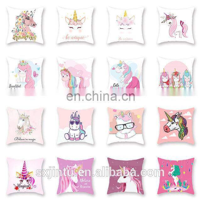 Cute Unicorn custom Bed Seat Throw Pillow cover
