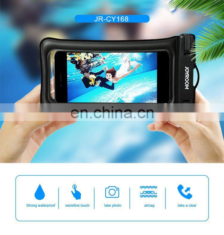 JOYROOM air bag IPX8 plastic waterproof case for iPhone X/8/8plus/7/7plus/6s/6/6s plus Samsung galaxy s8/s7 Google Pixel HTC10