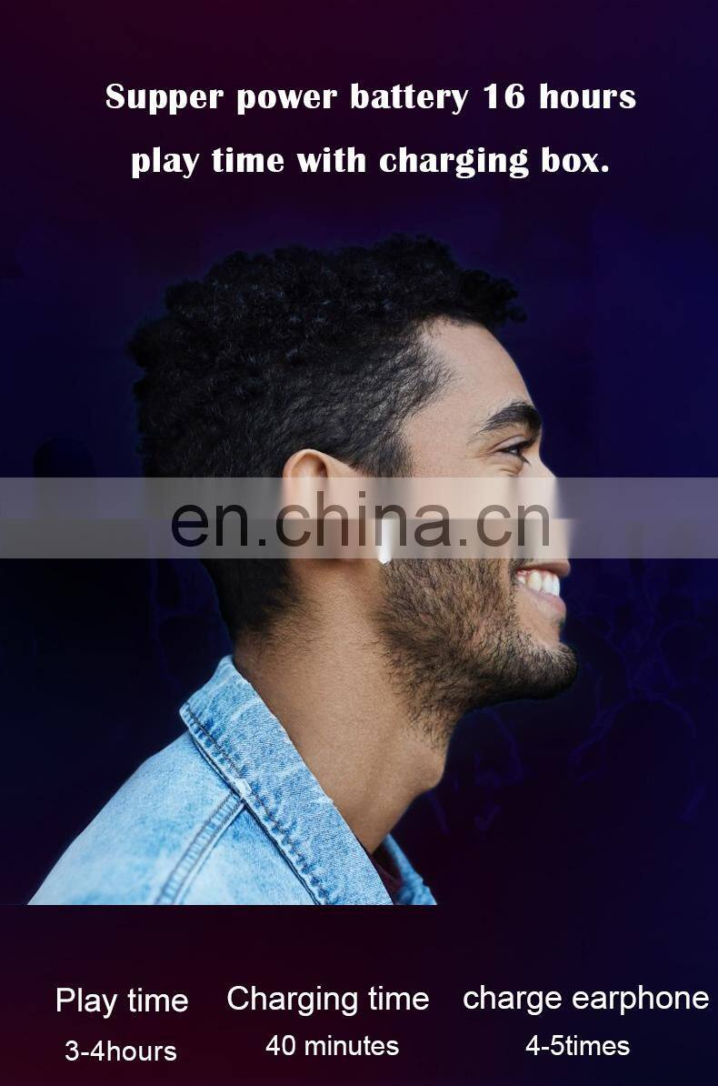 Mini wireless headphone noise cancelling bluetooth earphone with comfortable