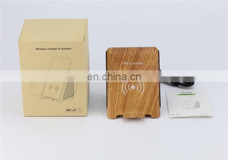 Induction Speaker with Qi Wireless Charger Charging Pad Dock Stand 5W Quick Charge Speaker