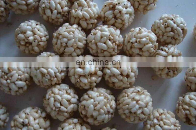 high quality hot sale Puffed rice candy cake production line automatic rice ball forming machine price