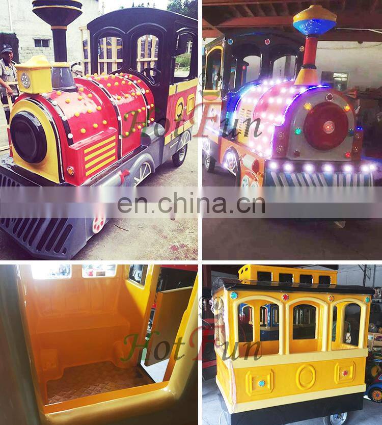 kids amusement park rides Fairground equipment Carnival game machine Trackless Train Cars For Birthday Party Sale