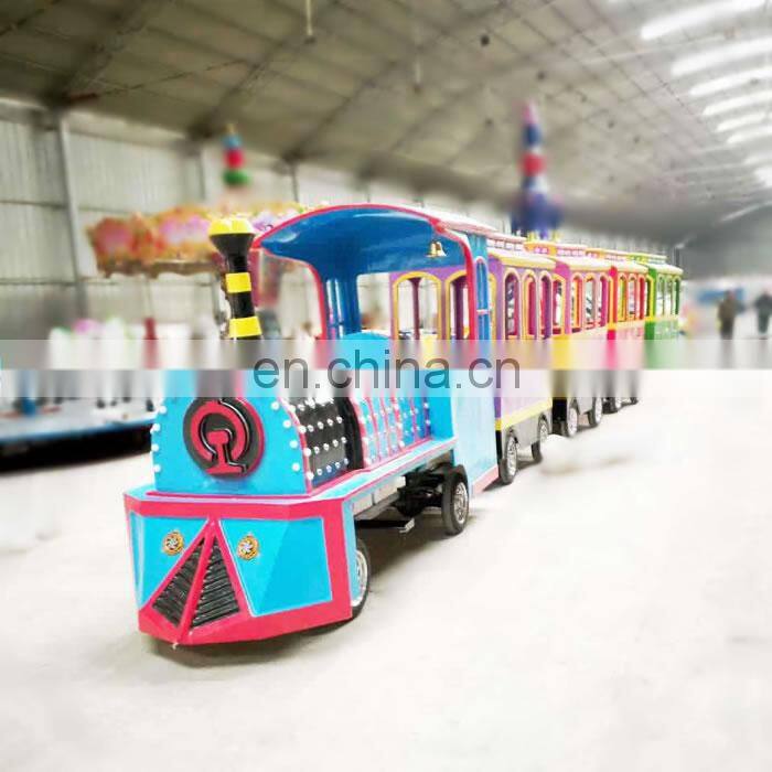 Amusement Park Equipment Playground Machine Kids Adult Game Family Thrilling Ride Chinese Supply Tourist Train Ride
