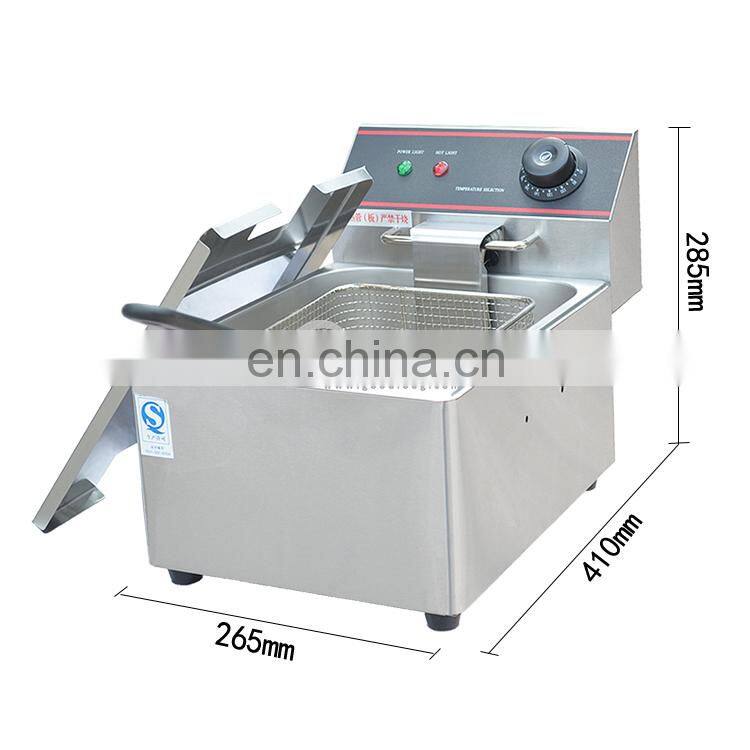 CE Approved New Type Industrial Stainless Steel Single Tank Commercial Electric Deep Fryer
