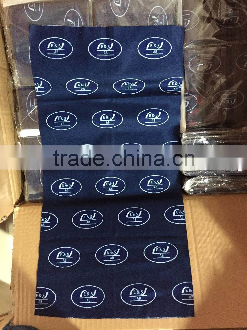 Fluorescent yellow with Black Custom Logo Bandana