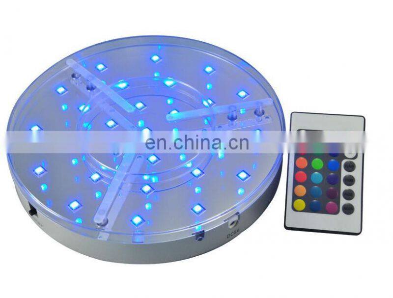 8 inches remote control candelabraled light base for table decorations