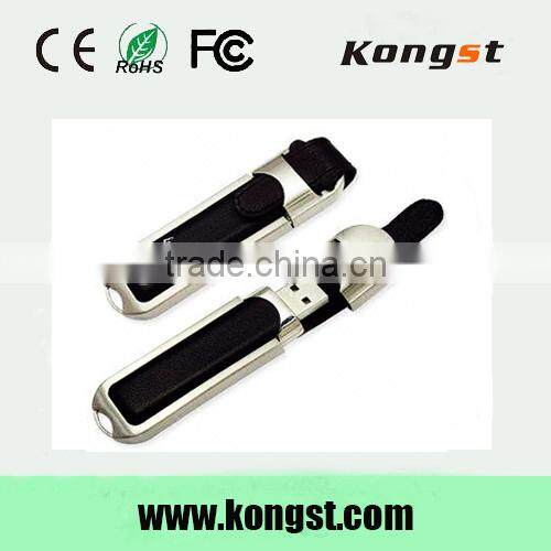 Competive price high speed usb flash leather,custom leather usb,leather cover usb