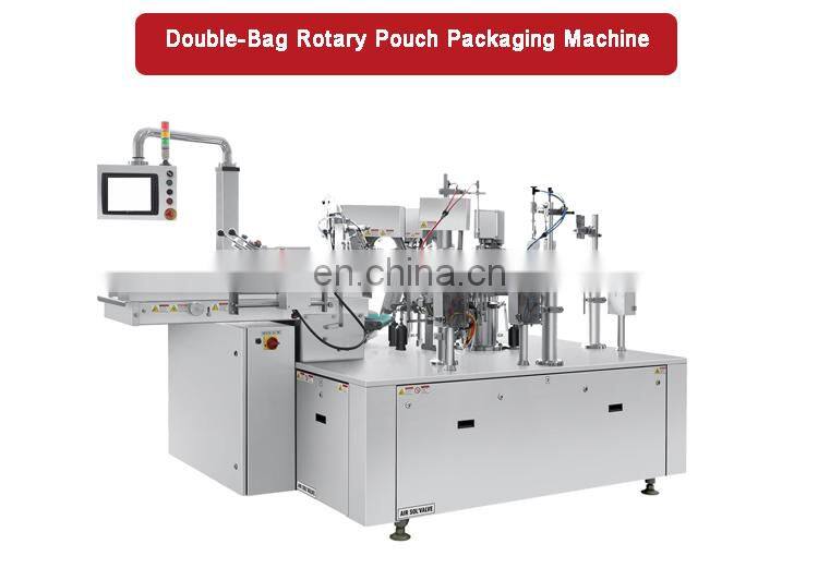 Rotary Double-Bag Pick Fill Seal Machine