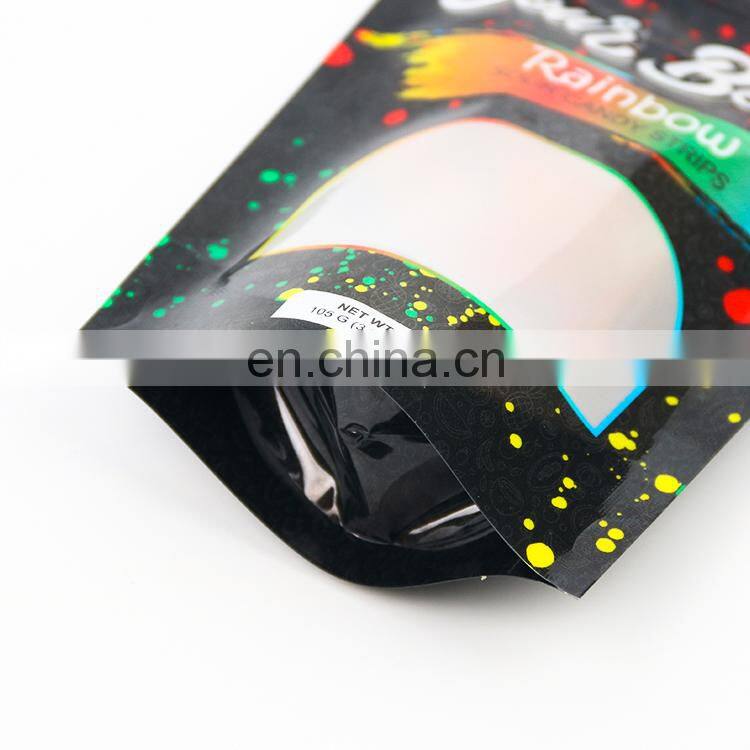 Plastic Zipper Food Childproof gummy bags/gummies packing bag/edible packaging gummies