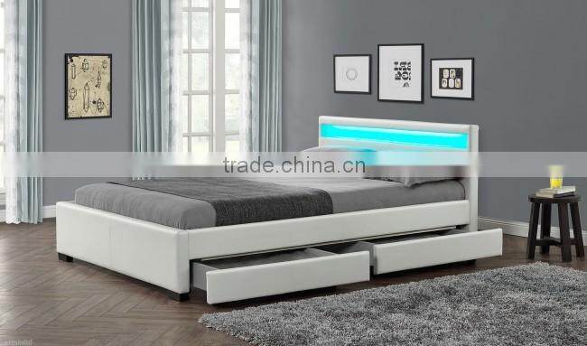 Modern Design Wood Double Bed Designs With Box