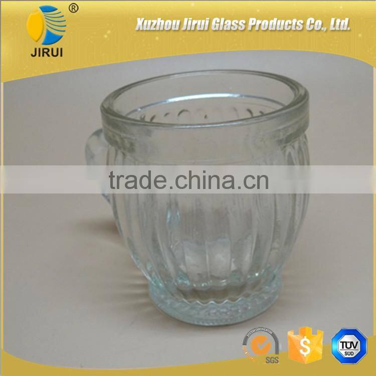 110ml glass tea cup with handling