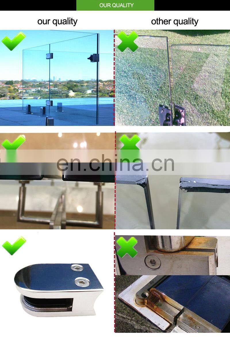 Luxury blue color glass modern iron aluminium beautiful baluster modern balcony railing systems design for hotels