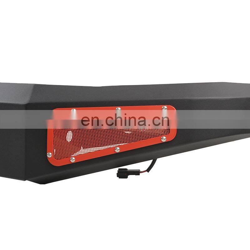 Front Bumper for Suzuki Jimny 2018+ Car Accessories Black Steel Bumper Guard With light