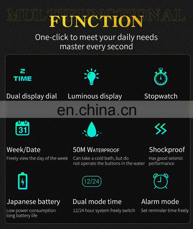 SANDA 3106 Top Luxury Military Army Sport Relogio Masculino Waterproof Digital Luxury Watch for Men