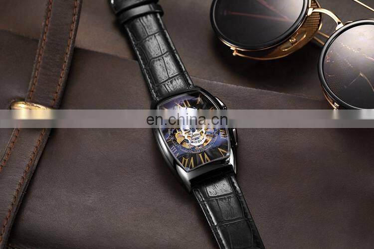MG.ORKINA MG091 Fashion Watches For Mans Analog Automatic Mechanical 2019 Latest Leather Strap Men Watch Clock