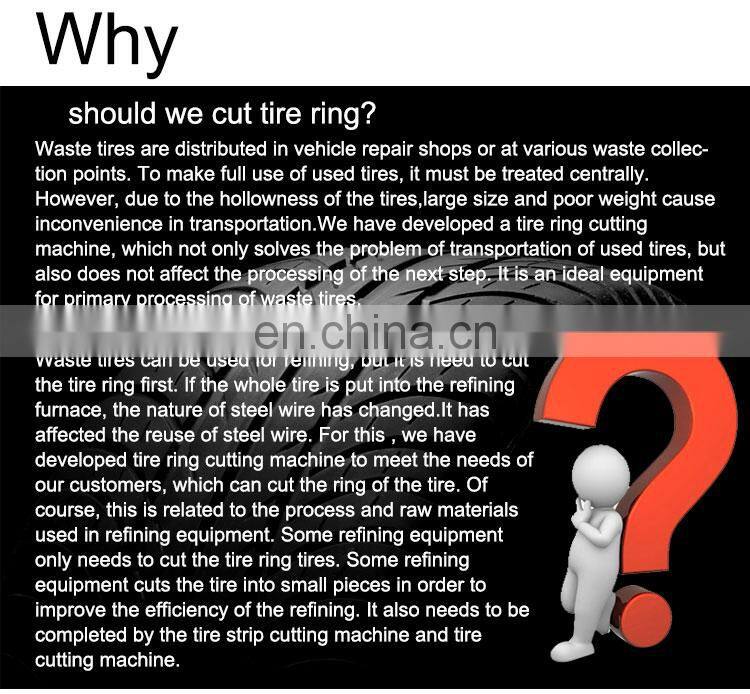 Shuliy Waste tyre ring cutter tire sidewall cutting machine tyre recycling plant in india