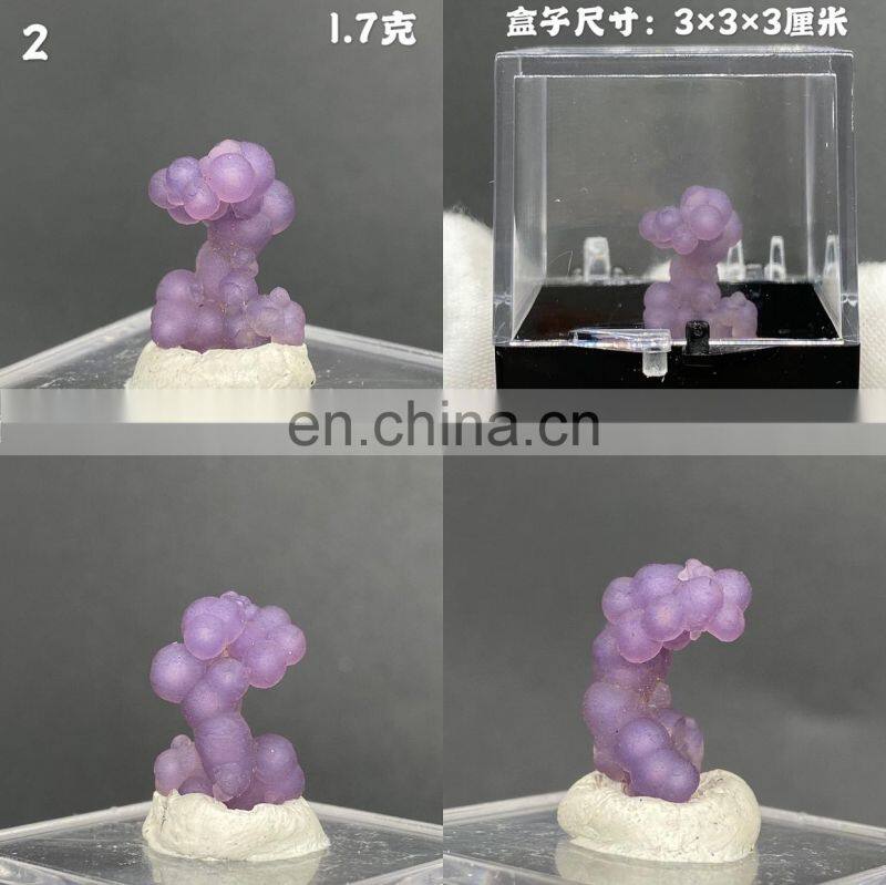 Gifts Raw Amethyst Suppliers Stone Sphere Botryoidal Purple Chalcedony Wholesale Crystals Home Decor Luxury Gift Grape Agate