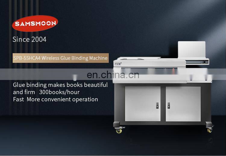 Fast Delivery Automatic Heavy Duty Side Roller Glue Firm Binding Machine Commercial