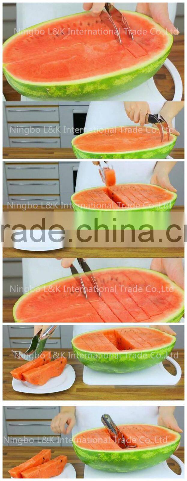 High quality stainless steel watermelon slicer corer, watermelon cutter
