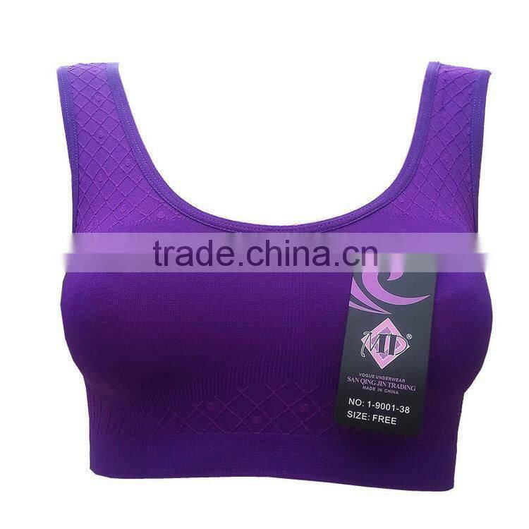 0.92USD M-XXXL Sports Bra For High Quality Big Size Push Up Cotton Sports Bras/Underwear (gdydwx003)