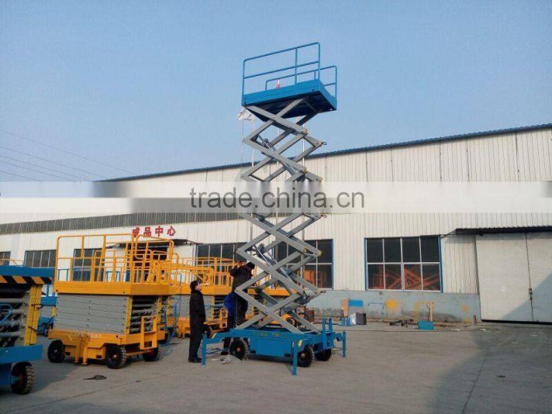 Mobile Electric Scissor Lift/Hydraulic Scissor Lift Platform 10m/300kg