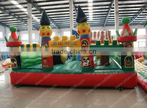 Blue cat paradise inflatable jumper 5x8m kids game