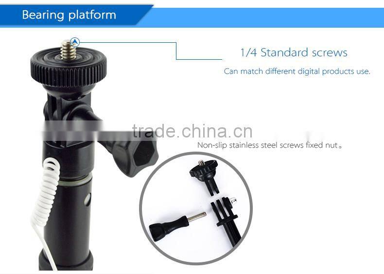 Aluminum forging extendable handheld wired monopod