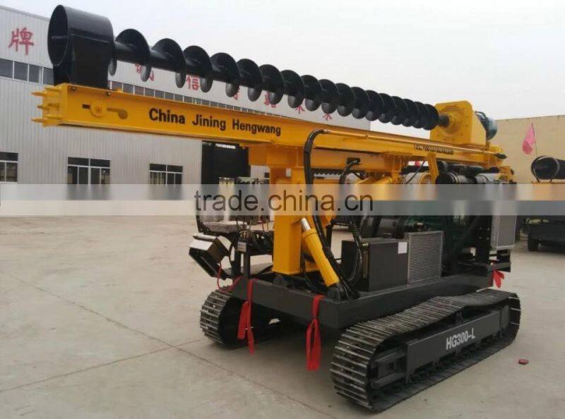 HWD - 300 crawler type 3 meters spiral pile driver photovoltaic (pv) driver