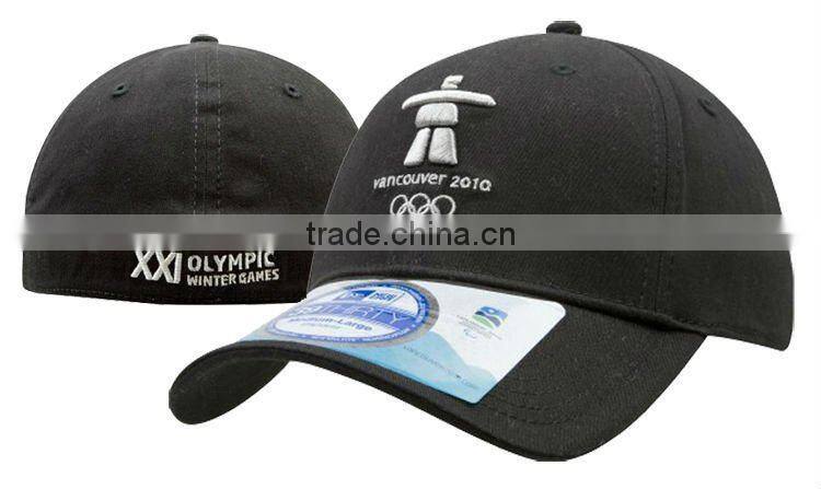 high quality printed green 6 panel fitted baseball hat