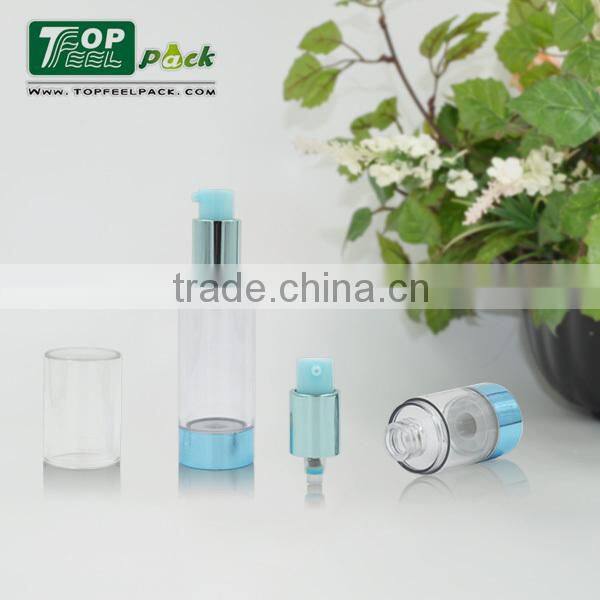 50ml suitable for thick lotion strong pump and tall plastic airless bottle