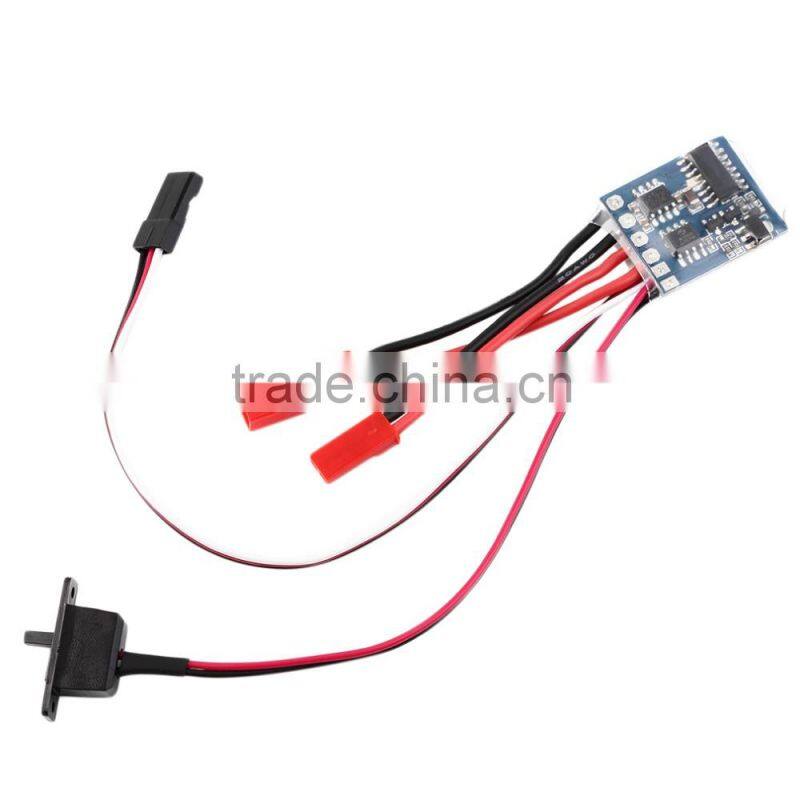 10A Brushed ESC Speed Controller With Brake For 1/16 1/18 1/24 RC Car Boat
