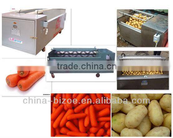 500Kg Per Hour Electric Potato Peeler For Potato Processing Machine