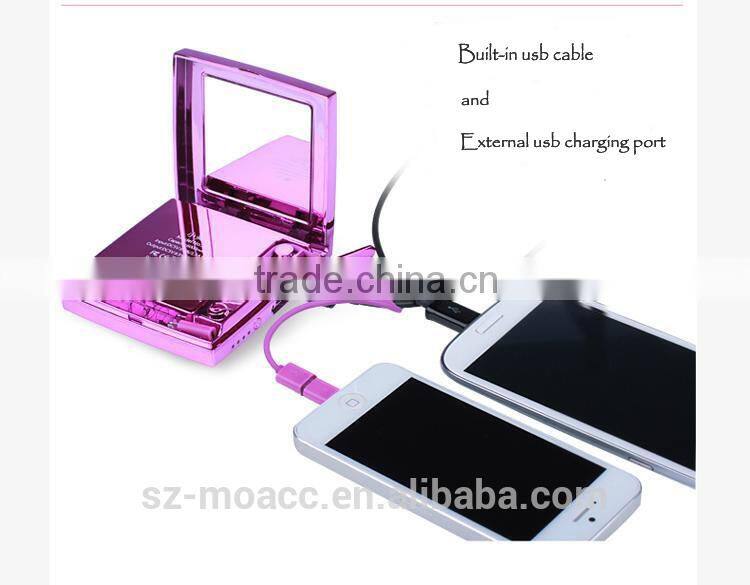 2014 new product wholesale mirror power bank 6000mah