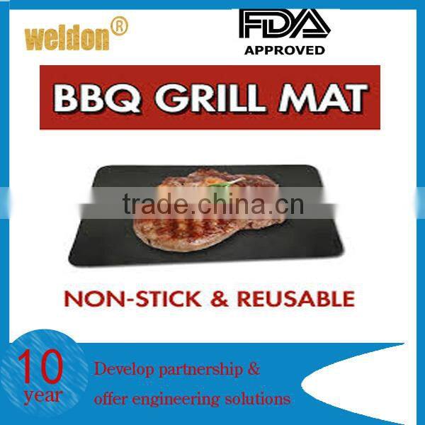 BBQ RIGID GRILLING MAT NonStick TEFLON BBQ GRILL LINER