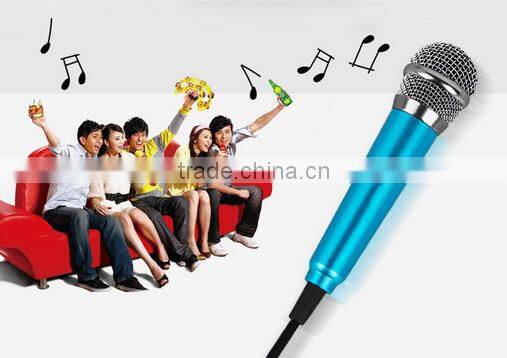 Latest smart mini cellphone microphone Handheld Wired Condenser Microphone for mobile phone for tablet PC