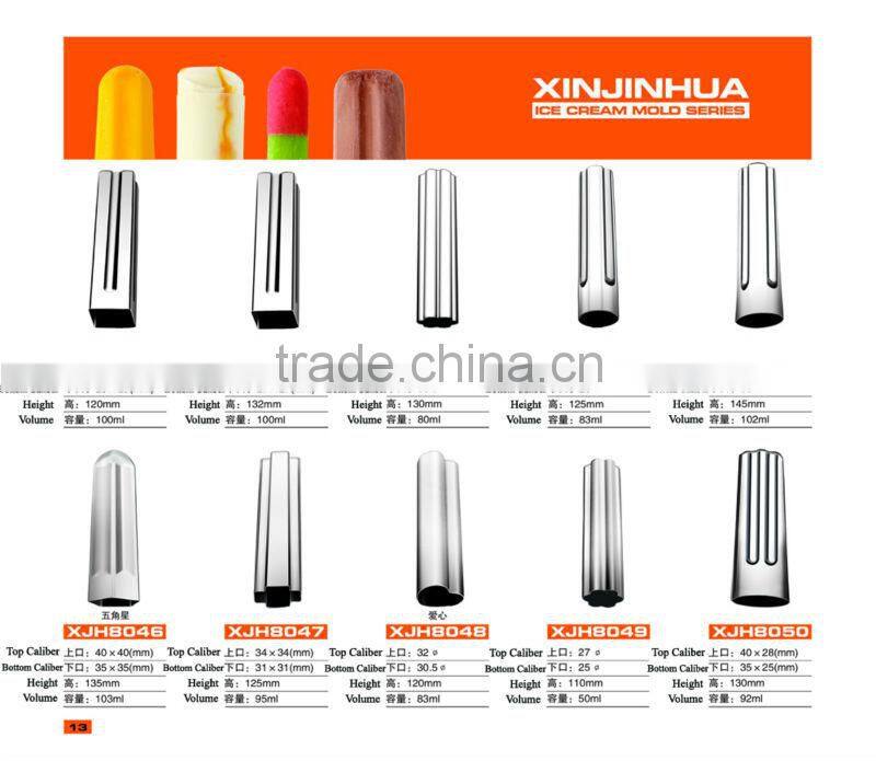 Stainless Steel Shaped Frozen Ice Pop Maker Figure Freezer Popsicle Mold