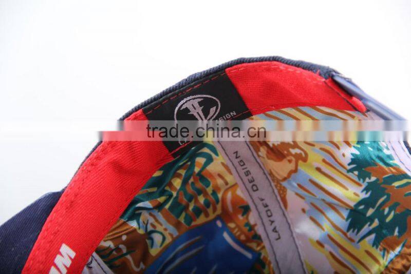 High quality snapback hat embroidery leather sanpback hat