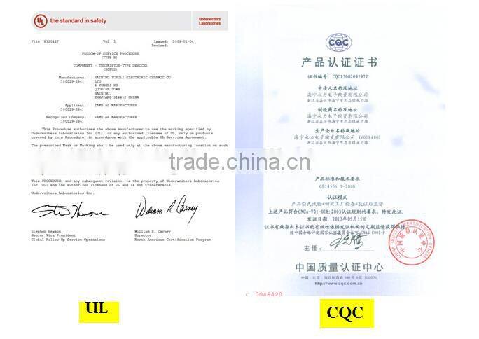 Ceramic PTC heater for Hair Curlers