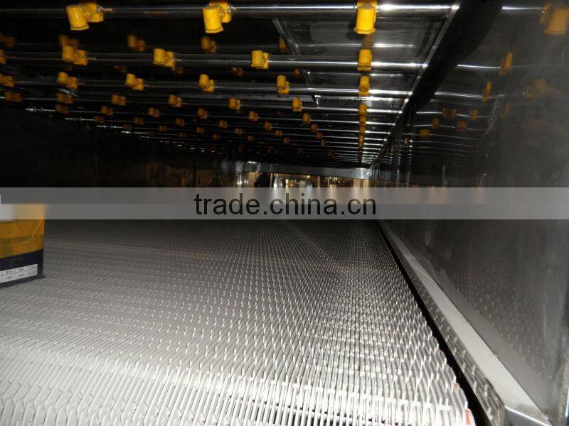Automatic spraying sterilizing and cooling tunnel