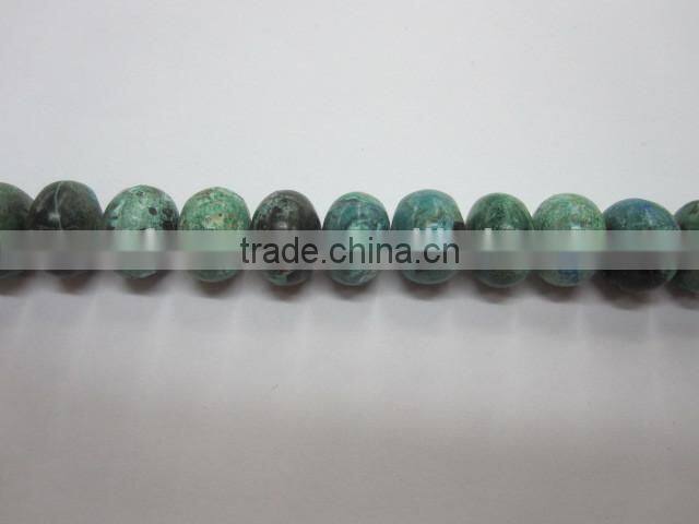 Wholesale Natural polished round bead chrysanthemum nugget gemstone for necklace making