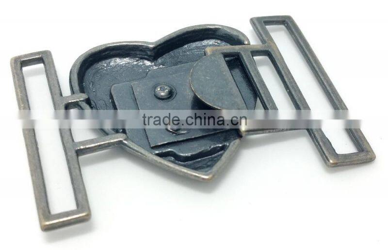 3d metal cheap two joint belt buckle