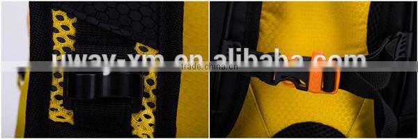 Durable 1680D yellow hiking backpack,camping backpack