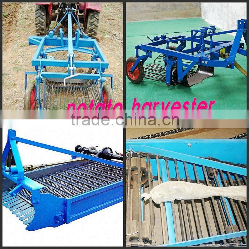 4U series 1 row potato harvester mounted with tractor
