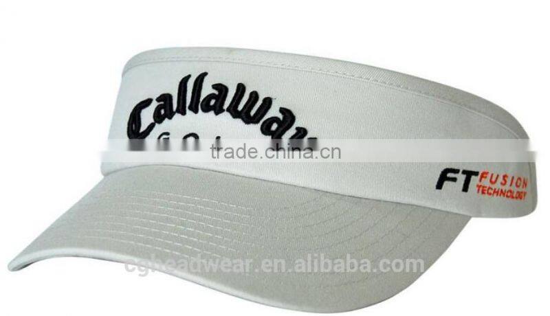 OEM fashion high quality sports custom cheap visor/ sun visor/ pvc sun visor cap