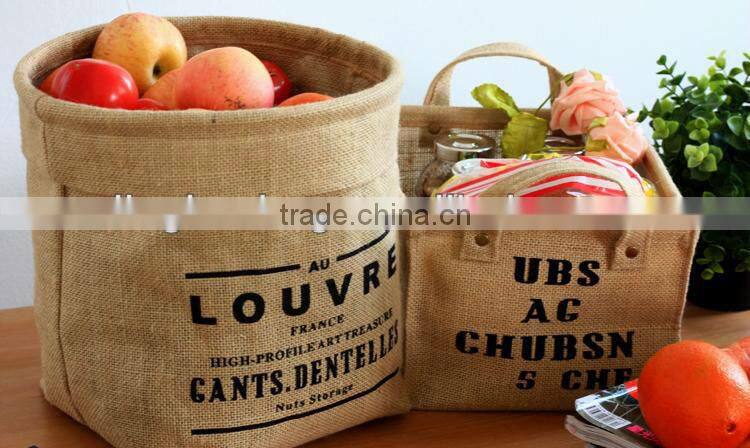 Reusable jute fruit storage bag