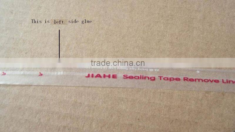 plastic self adhesive tape resealable reclose nastro 9mm , 12mm , 15mm , 17mm