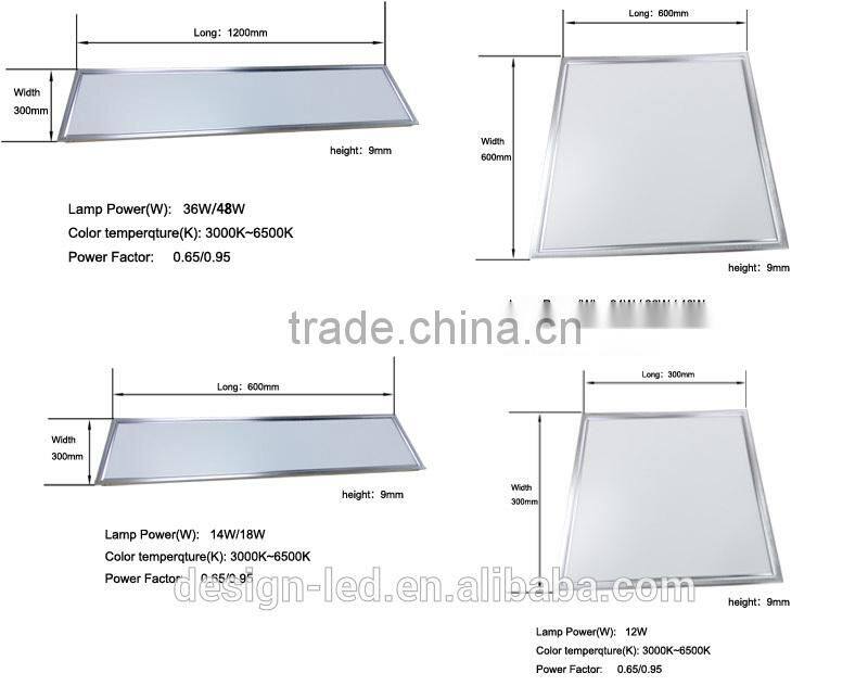 China Products LED Panel Light 600x600mm Aluminum CE RoHS Global 36W 40W 45W 56W 72W