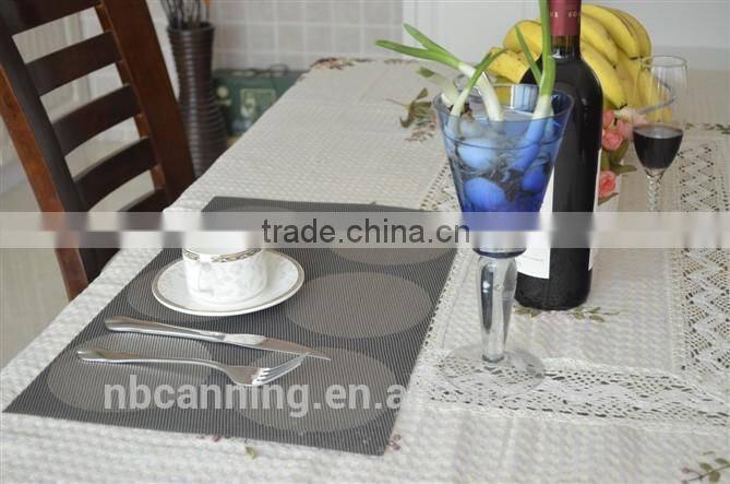 pvc plastic table placemats/pvc woven mesh placemats/woven pvc placemats for restaurants